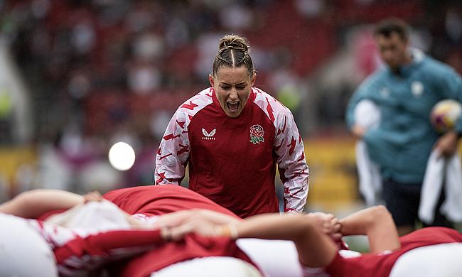 Natasha Hunt in the warm up Natasha Hunt in the warm up